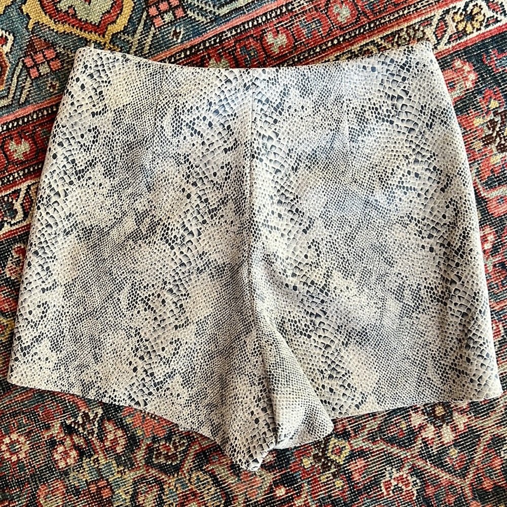 Zara Python Print Skort - image 4